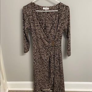Calvin Klein 3/4 sleeve wrap dress